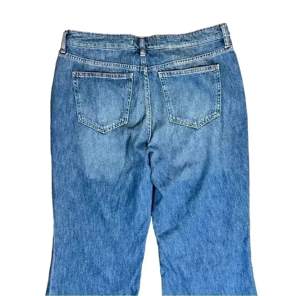 Free People We the Free Flare Leg Distressed Jeans Size 31 - Picture 5 of 8